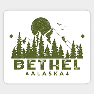 Bethel Alaska Mountain Souvenir Magnet